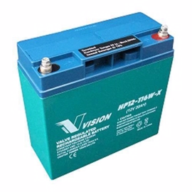 12 volts blybatteri 20 Ah-116 W för golfbilar HP12-116W